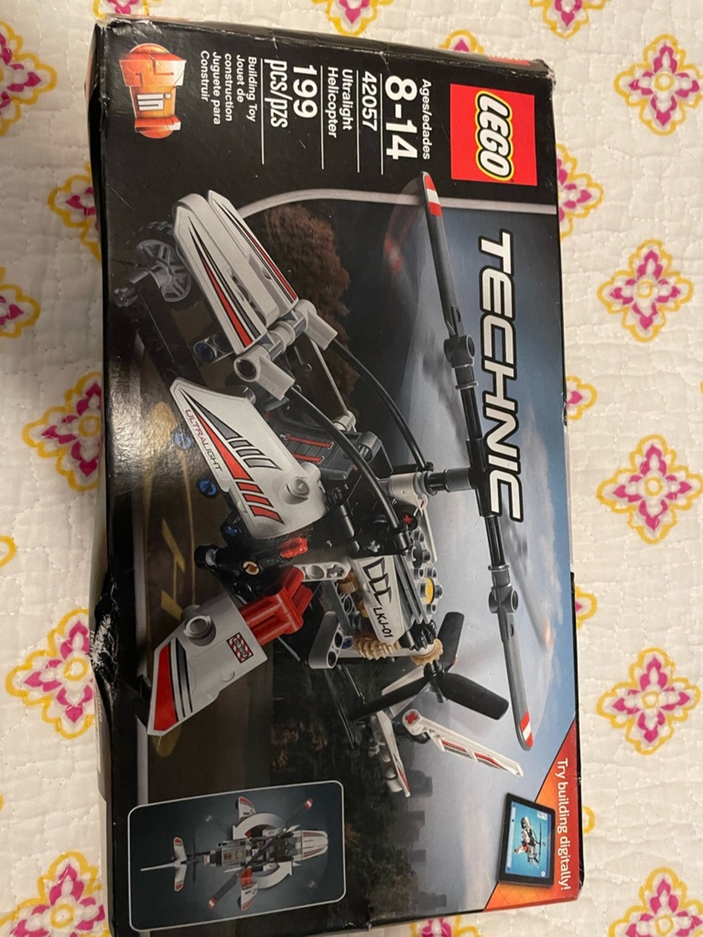 LEGO Technic White, Black and Red Helicopter Building Set